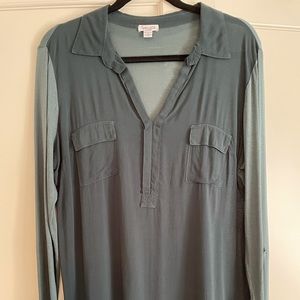Green splendid cotton blouse size XL